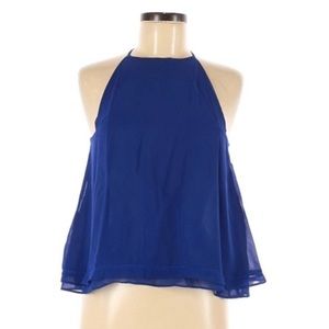 Size XSmall Zara Basic Blue Halter Tank